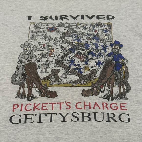 Picketts Charge Gettysburg civil war history tee - Picture 2 of 4